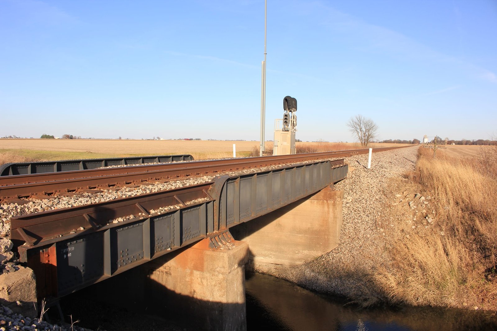 Looking east